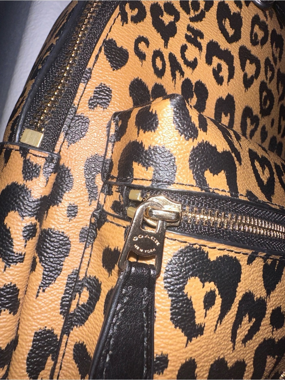 Coach Mini Charlie Backpack - Leopard Wildheart - Picture 6 of 16